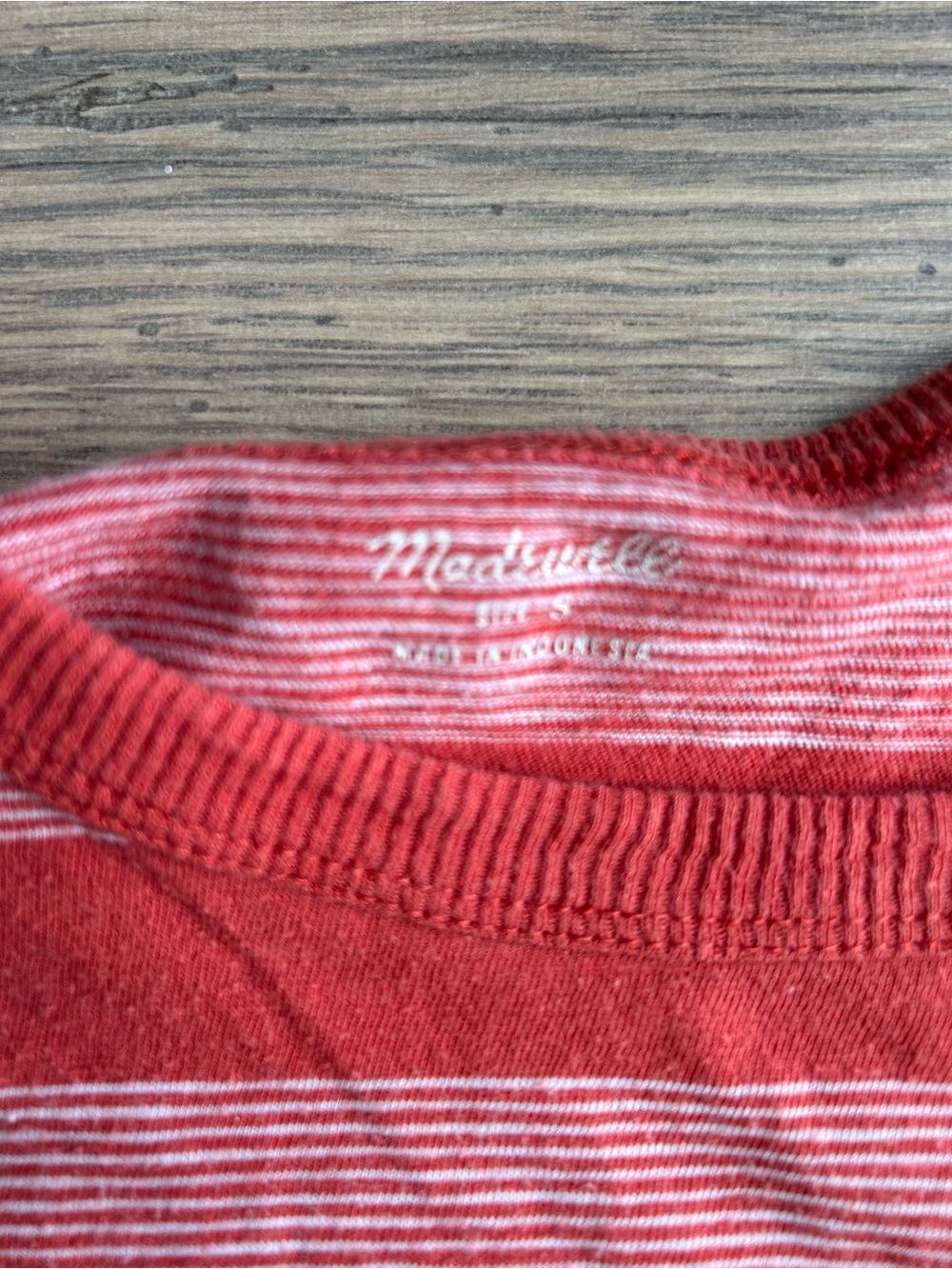 Madewell Striped Short Sleeve Top - Picture 2 of 3